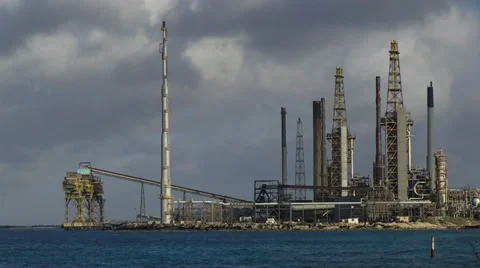 Valero Aruba Refinery Stockbeeldmateriaal 25666144