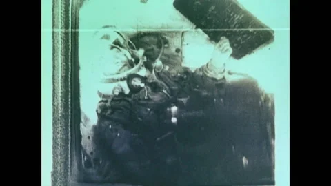 Valery Bykovsky in space Stock Footage 162481709