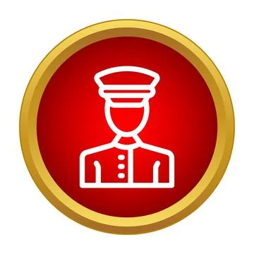 Valet service worker avatar icon for hospitality Stock Illustration
