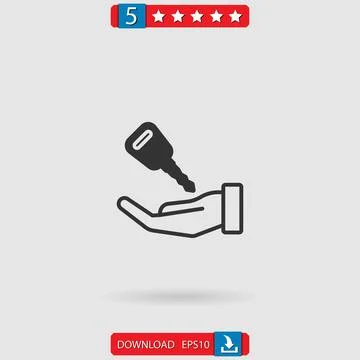 Valet vector icon Stock Illustration
