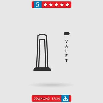 Valet vector icon Stock Illustration