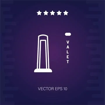 Valet vector icon Stock Illustration