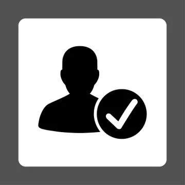 Valid Client Rounded Square Button Ilustración de archivo