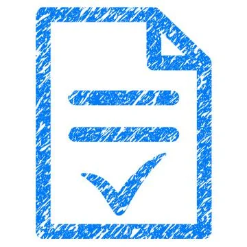 Valid Document Grunge Icon Stock Illustration
