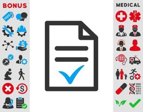 Valid Document Icon Stock Illustration