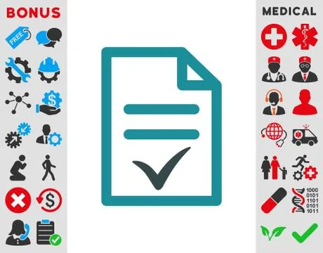 Valid Document Icon Stock Illustration