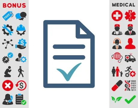 Valid Document Icon Stock Illustration
