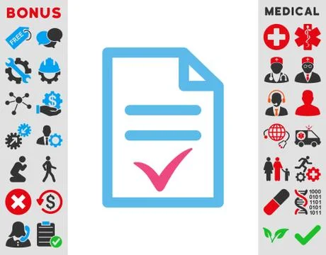 Valid Document Icon Illustrazione stock