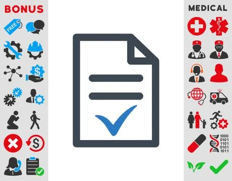 Valid Document Icon Illustrazione stock