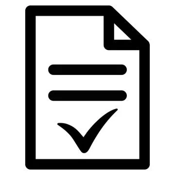 Valid Document Icon Stock Illustration