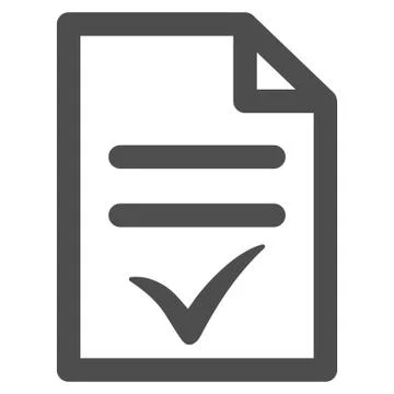Valid Document Icon Stock Illustration