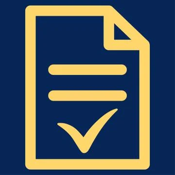 Valid Document Icon Stock Illustration