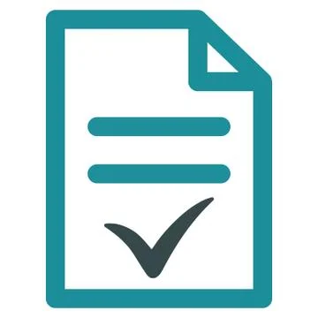 Valid Document Icon Illustrazione stock