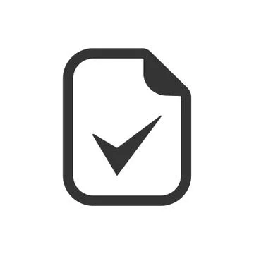 Valid Document Icon Stock Illustration