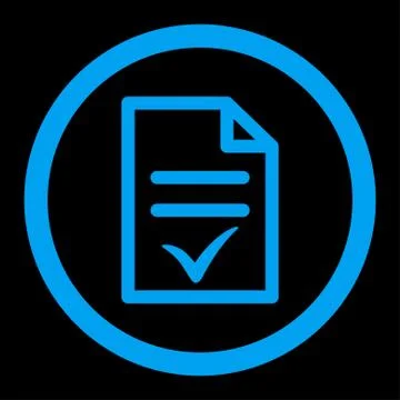 Valid Document Rounded Vector Icon イラスト素材