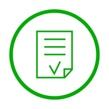 Valid Document vector icon. Stock Illustration