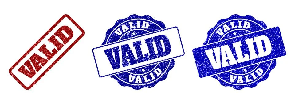 VALID Grunge Stamp Seals Stock Illustration
