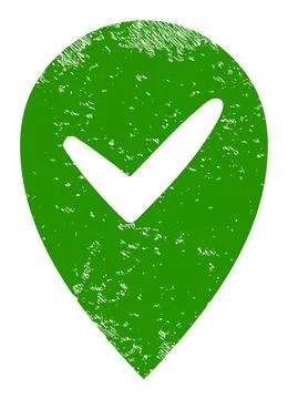 Valid Place Grunge Icon Symbol Stock Illustration