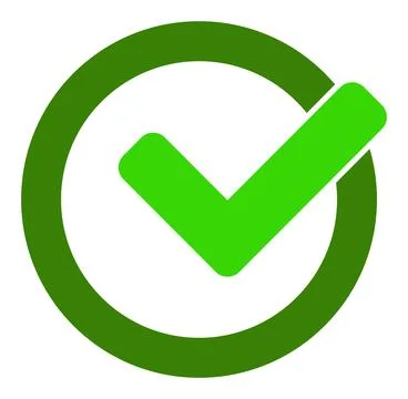 Valid - Raster Icon Illustration Stock Illustration