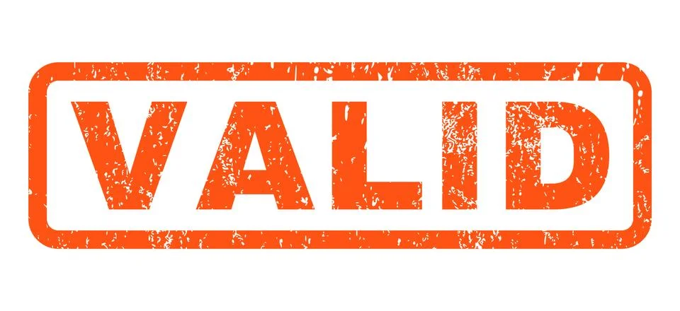 Valid Rubber Stamp Stock Illustration