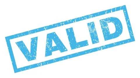 Valid Rubber Stamp Stock Illustration