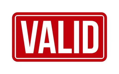 Valid Rubber Stamp. Red Valid Rubber Grunge Stamp Seal Vector Illustration .. Stock Illustration