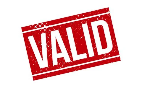 Valid Rubber Stamp. Red Valid Rubber Grunge Stamp Seal Vector Illustration .. Stock Illustration