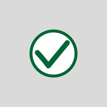 Valid Seal icon. Blue tick in blue circle. Flat OK sticker icon. Isolated on  Stock Illustration