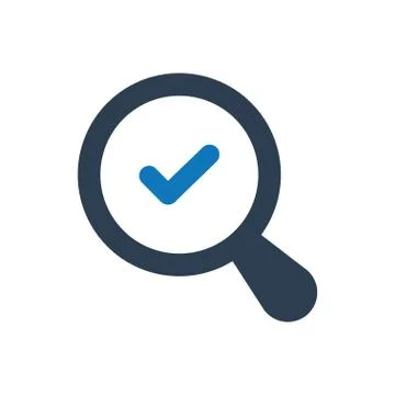 Validate search icon Stock Illustration