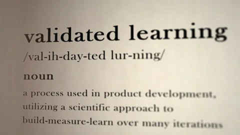 Validated Learning Definition Vídeos de archivo 131169872