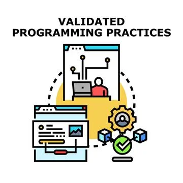 Validated programming practices for quality software development イラスト素材