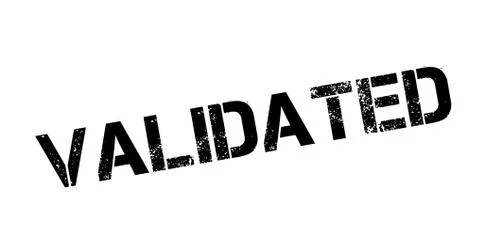 Validated rubber stamp Stock Illustration