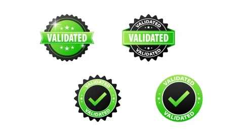 Validated Stamp Animation on White and B... | Stock Video | Pond5