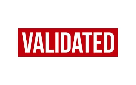 Validated Stamp. Validated Rubber grunge Stamp Seal Stock Illustration