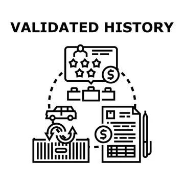 Validating business reputation, experience, and delivery quality Stock-Illustration