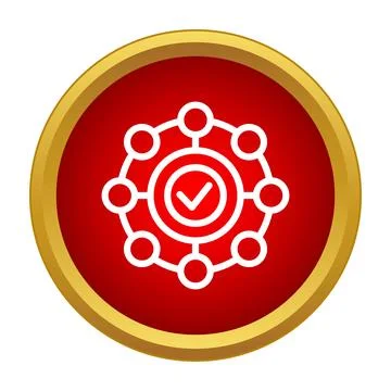 Validating network connection security with checkmark icon 스톡 일러스트
