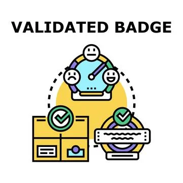 Validating quality control with positive feedback and approved document 스톡 일러스트