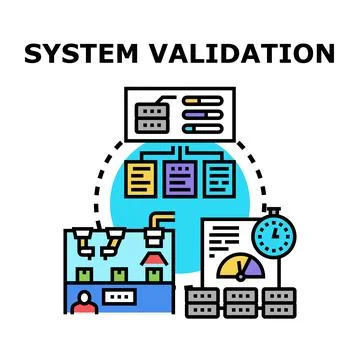 Validating system performance with quality control processes 스톡 일러스트