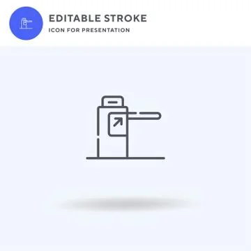 Validating Ticket icon vector, filled flat sign, solid pictogram isolated on  Stock Illustration