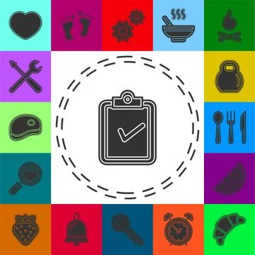 Validation concept icon. Simple element Illustrazione stock