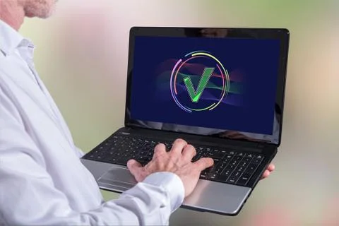 Validation concept on a laptop Stock Photos