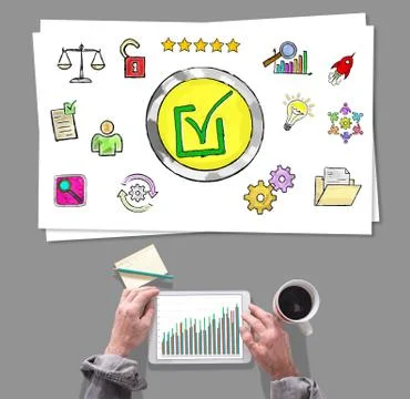 Validation concept placed on a desk Foto stock