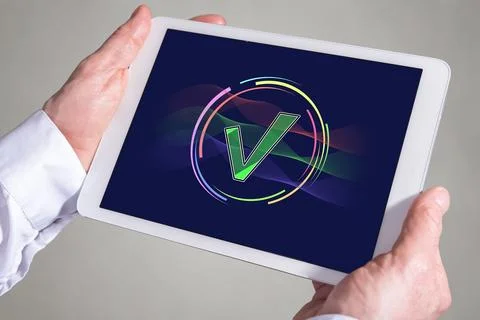 Validation concept on a tablet Stock Photos