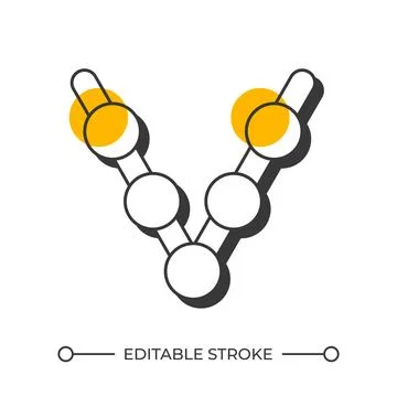 Validation development model offset shadow line icon Illustrazione stock