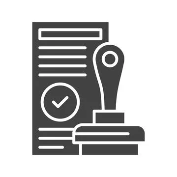 Validation Icon Image. Illustrazione stock