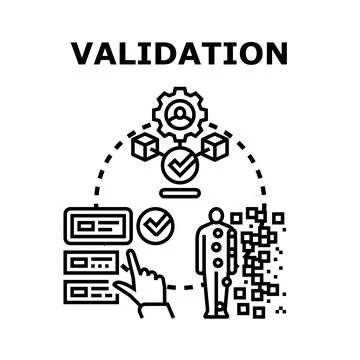 Validation process workflow and quality control management イラスト素材