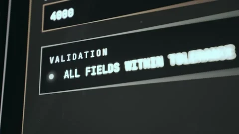 Validation prompt from a user interface Stock Footage 333415737