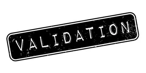 Validation rubber stamp Stockillustratie