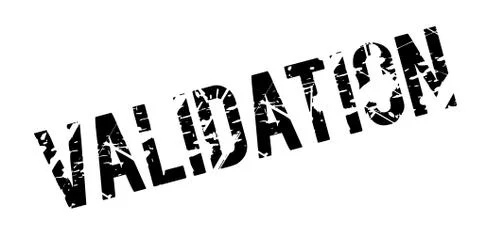 Validation rubber stamp Stockillustratie