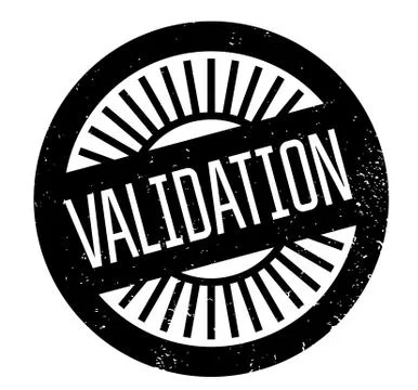 Validation rubber stamp Stock Illustration